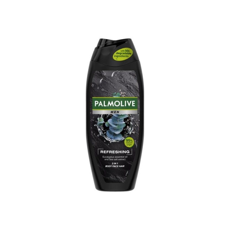 Żel pod prysznic dla mężczyzn, Men Refreshing Odświeżający 3w1 0,5 L PALMOLIVE